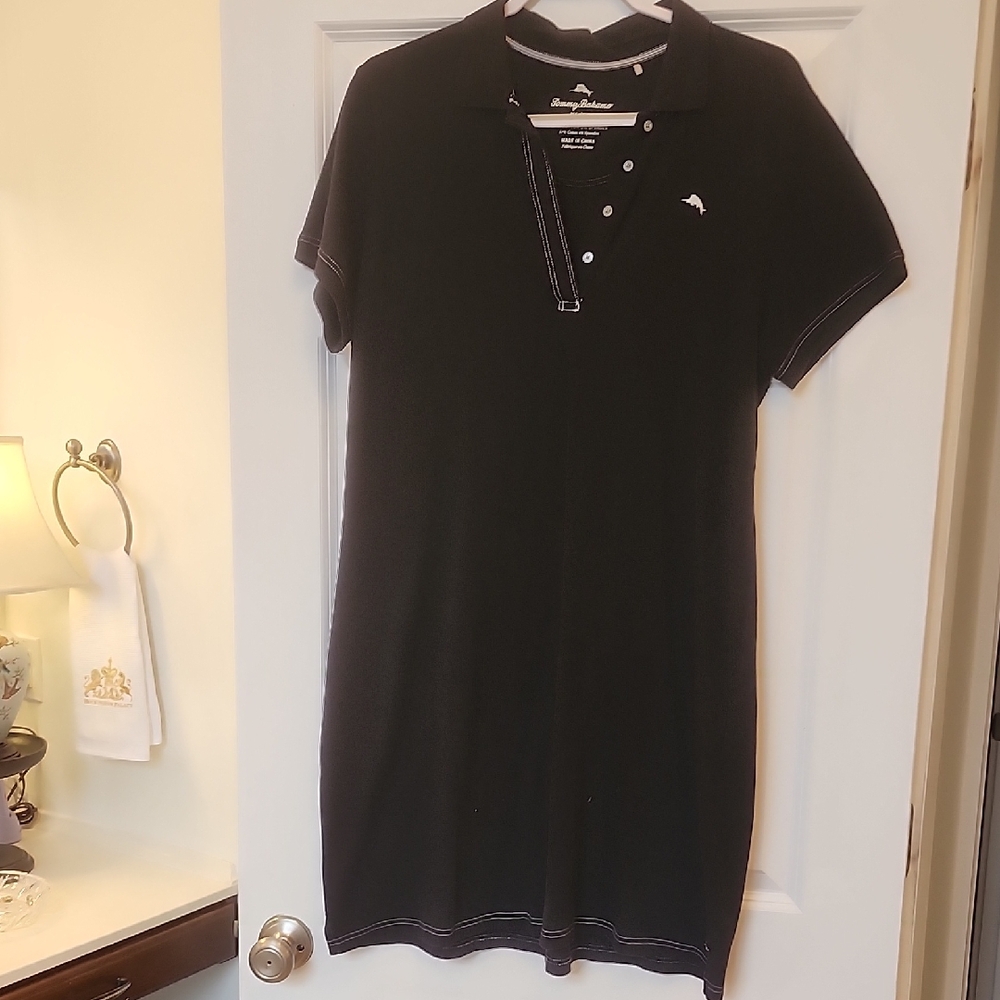 Tommy Bahama Black Polo Dress